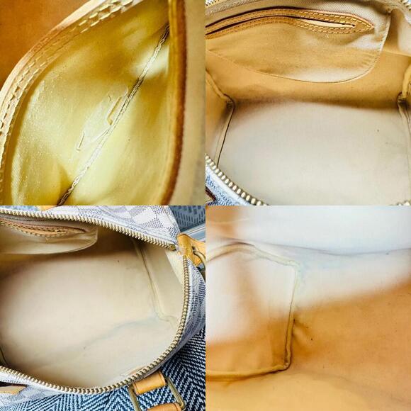 Authentic Louis Vuitton Damier Azur Speedy 30 Satchel Bag - Picture 11 of 16